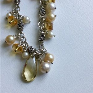 🎉SALE🎉Michael Dawkins SS, pearl & gem necklace